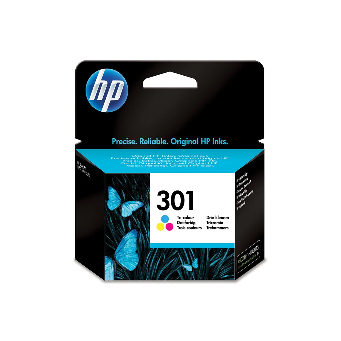 HP 301 Tri‑Colour Ink Cartridge ‑ (CH562EE)