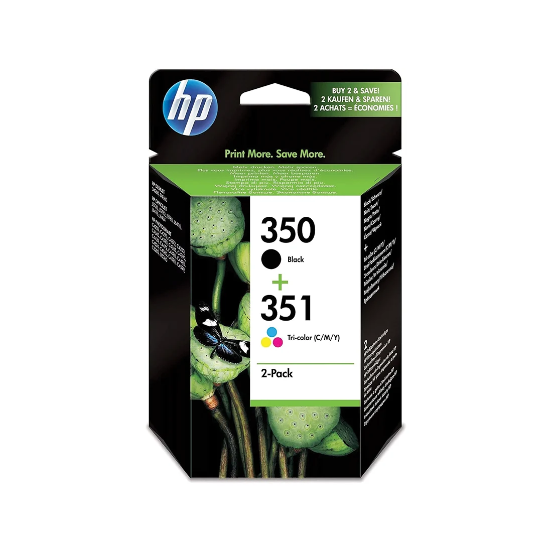 HP 350 & HP 351 Black & Tri-Colour Ink Cartridge Multi-Pack (SD412EE)