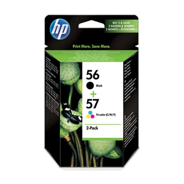 HP 56/57 Black & Tri-color Ink Multipack (SA342AE) - Printer Supplies Ltd