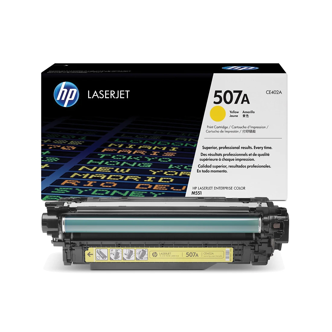 HP 507A Yellow Toner Cartridge - (CE402A)