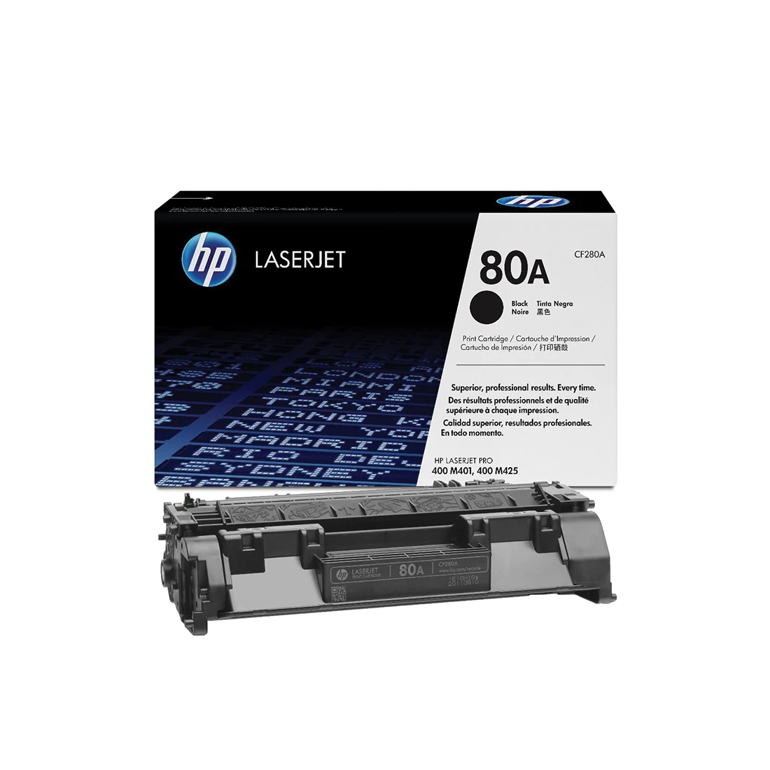 HP 80A Black Toner Cartridge - (CF280A)