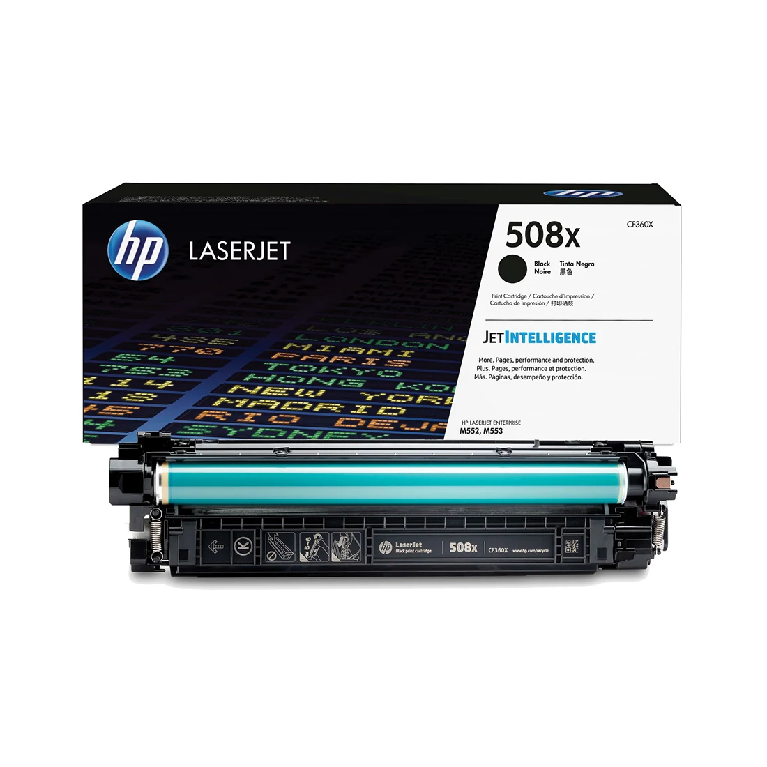 HP 508X High Capacity Black Toner Cartridge - (CF360X)