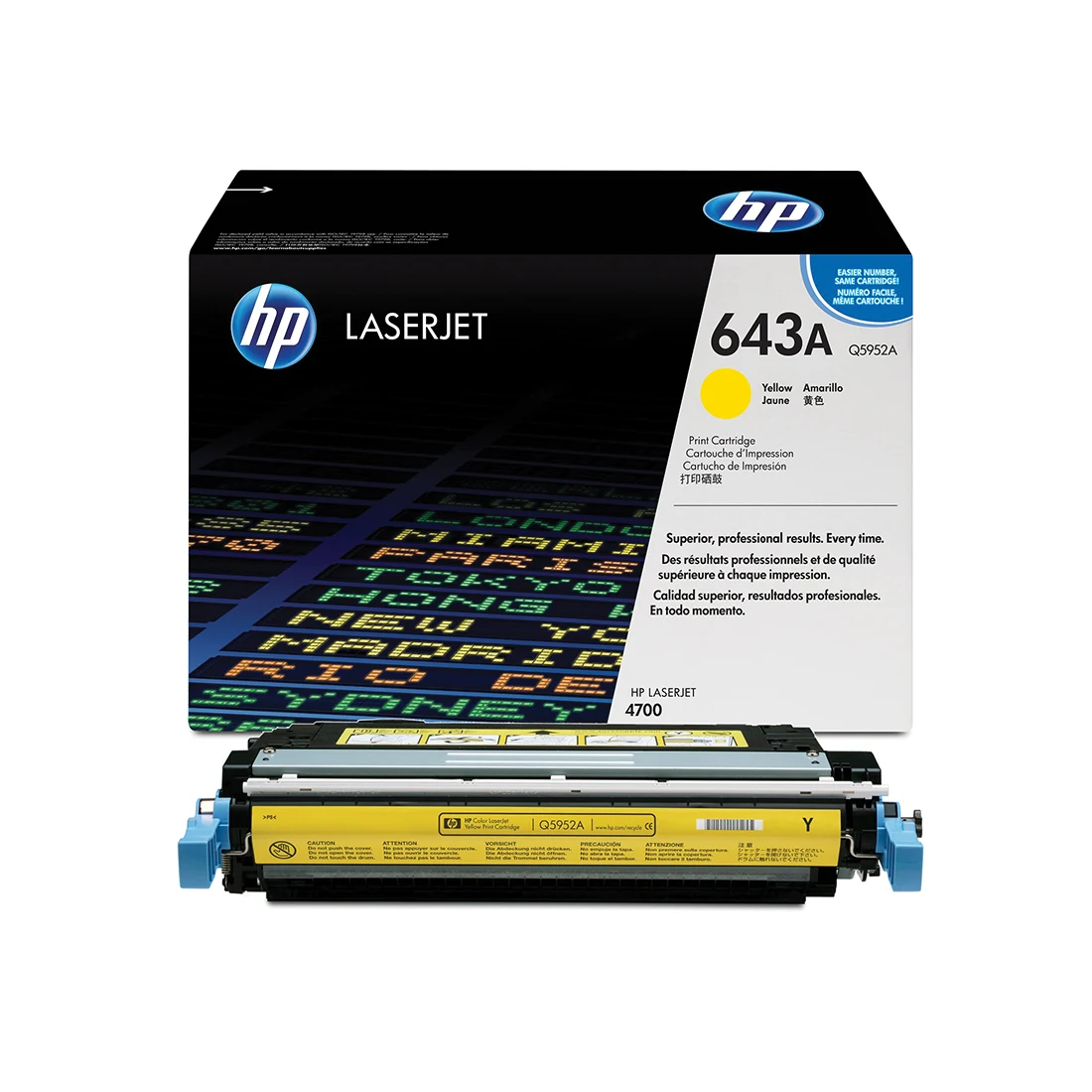 HP 643A Yellow Toner Cartridge ‑ (Q5952A)