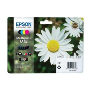 Epson 18XL High Capacity 4 Colour Ink Cartridge Multipack (T1816 Daisy)