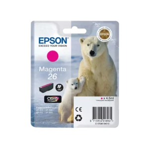 Epson 26 Magenta Ink Cartridge - (T2613 Polar Bear)