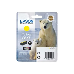 Epson 26XL Yellow High Capacity Ink Cartridge - (T2634 Polar Bear)