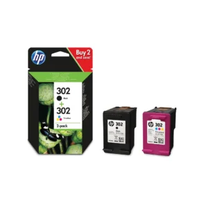 hp 302 black and tri colour multi pack sold by printer supplies ltd