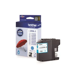 Brother LC225XL High Capacity Cyan Ink Cartridge (LC225XLC)