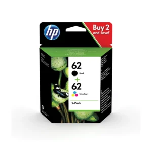 hp 62 black and tri colour multipack ink cartridges - sold by printer supplies ltd