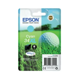 epson 34xl cyan high capacity ink cartridge golf ball series - sold by printer supplies ltd