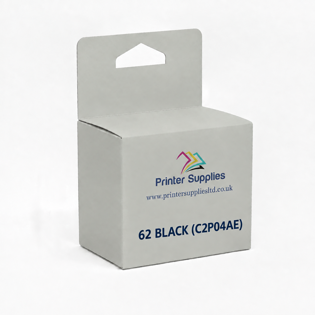compatible hp 62 black standard capacity ink cartridge - sold by printer supplies ltd